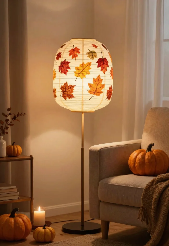 12 Paper Lamp Shade Ideas That Look High-End and Handmade - 10. Seasonal Shifts 1
