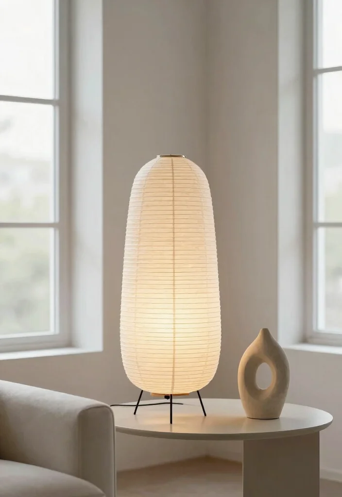 12 Paper Lamp Shade Ideas That Look High-End and Handmade - 4. Minimalist Styles 1
