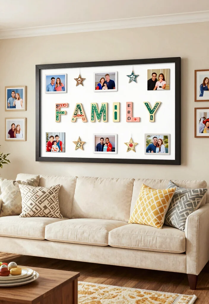 12 Scrabble Wall Decor Ideas That Spell Out What You Want to Say - 1. Family Motto Display 1