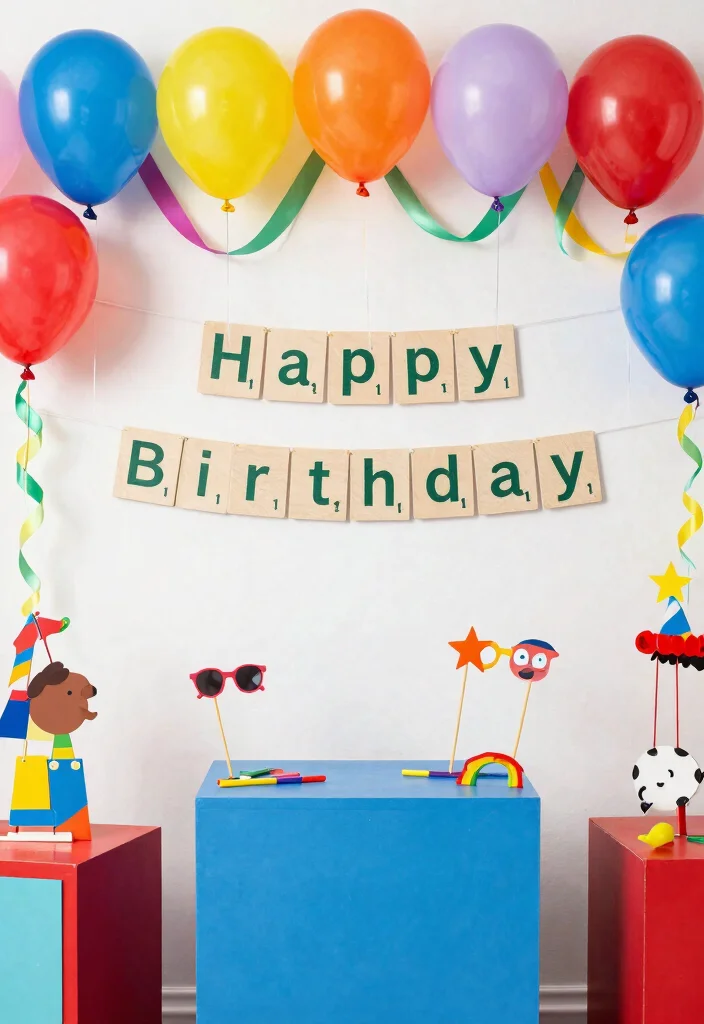12 Scrabble Wall Decor Ideas That Spell Out What You Want to Say - 7. Birthdays and Celebrations 1