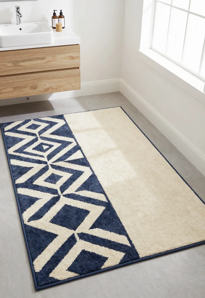 14 Bathroom Area Rug Options That Absorb Water and Dry Quickly - 12. Reversible Area Rugs for Versatility 1