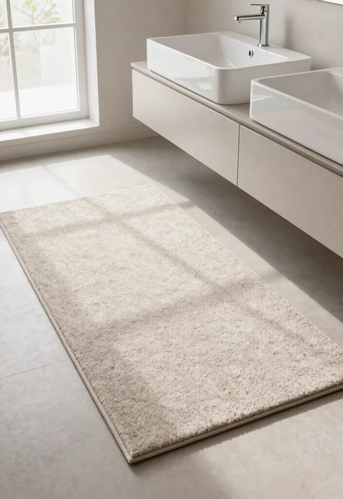 14 Bathroom Area Rug Options That Absorb Water and Dry Quickly - 14. Eco-Friendly Felt Rugs 1