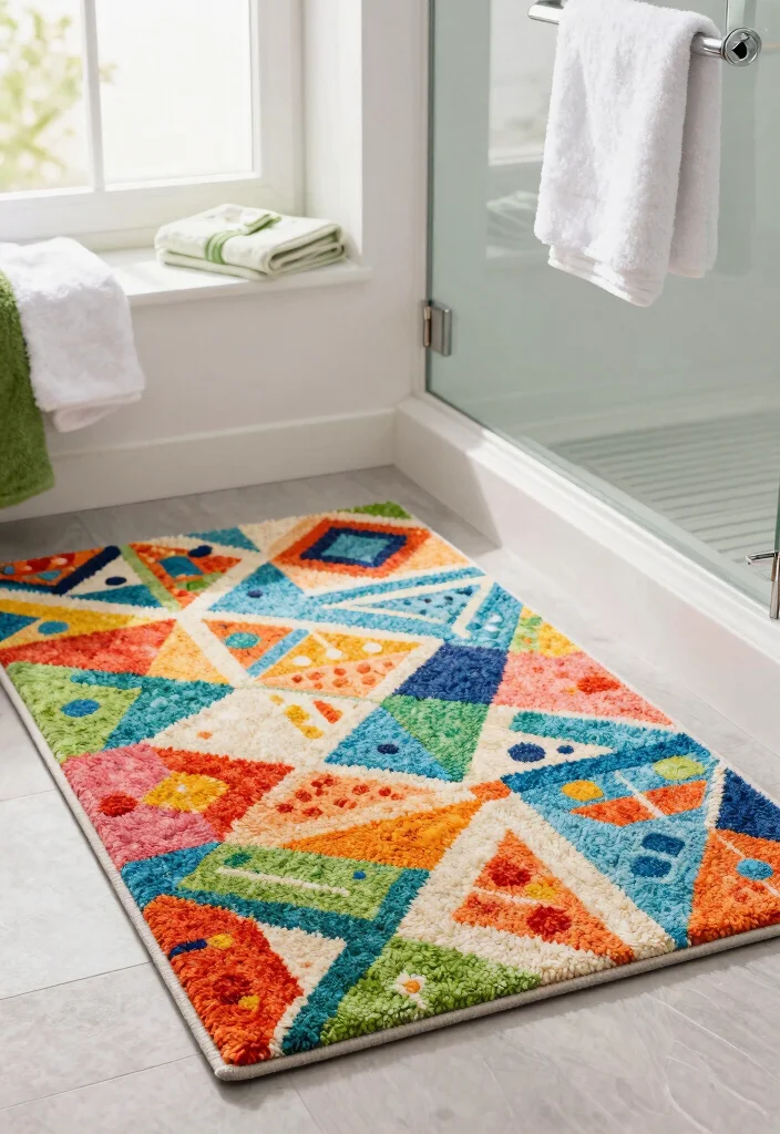 14 Bathroom Area Rug Options That Absorb Water and Dry Quickly - 3. Quick-Drying Cotton Rugs 1