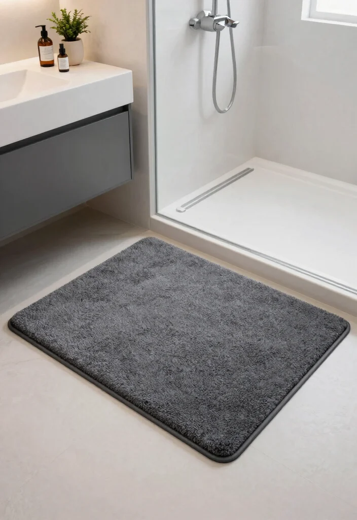 14 Bathroom Area Rug Options That Absorb Water and Dry Quickly - 4. Non-Slip Memory Foam Mats 1