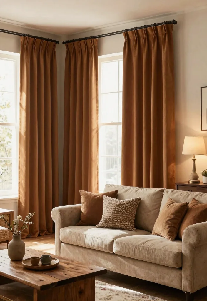 14 Brown Living Room Curtains That Add Warmth Without Going Dark - 13. Toffee Brown Thermal Curtains 1
