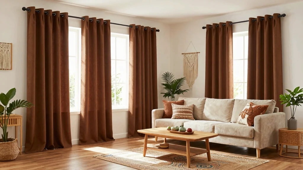 14 Brown Living Room Curtains That Add Warmth Without Going Dark