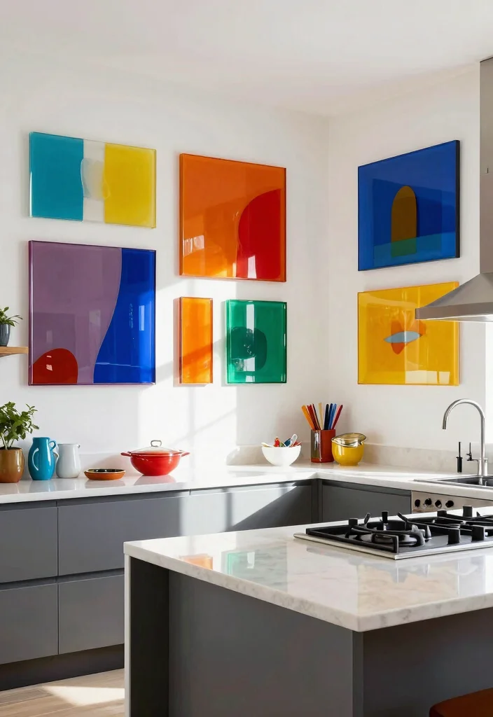 14 Glass Wall Art Ideas That Catch Light and Add Dimension - 11. Fused Glass Art 1