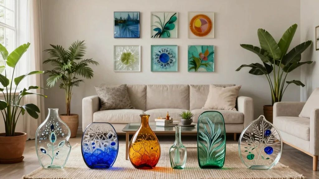 14 Glass Wall Art Ideas That Catch Light and Add Dimension