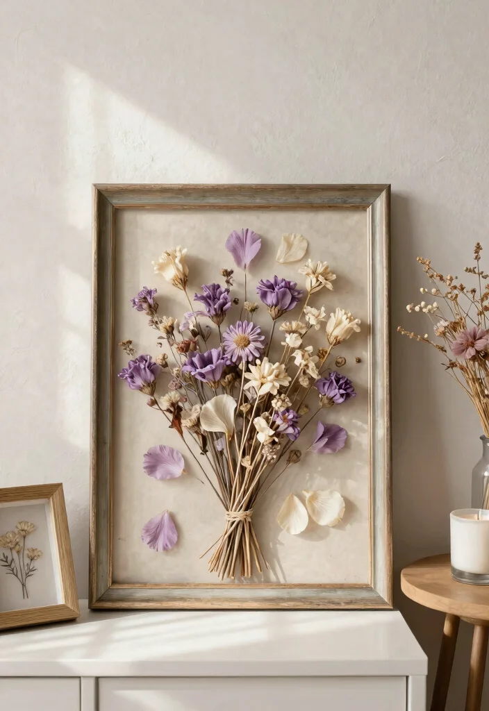 14 Handmade Wall Art Projects That Look Professional on Your First Try - 4. Dried Flower Frames 1