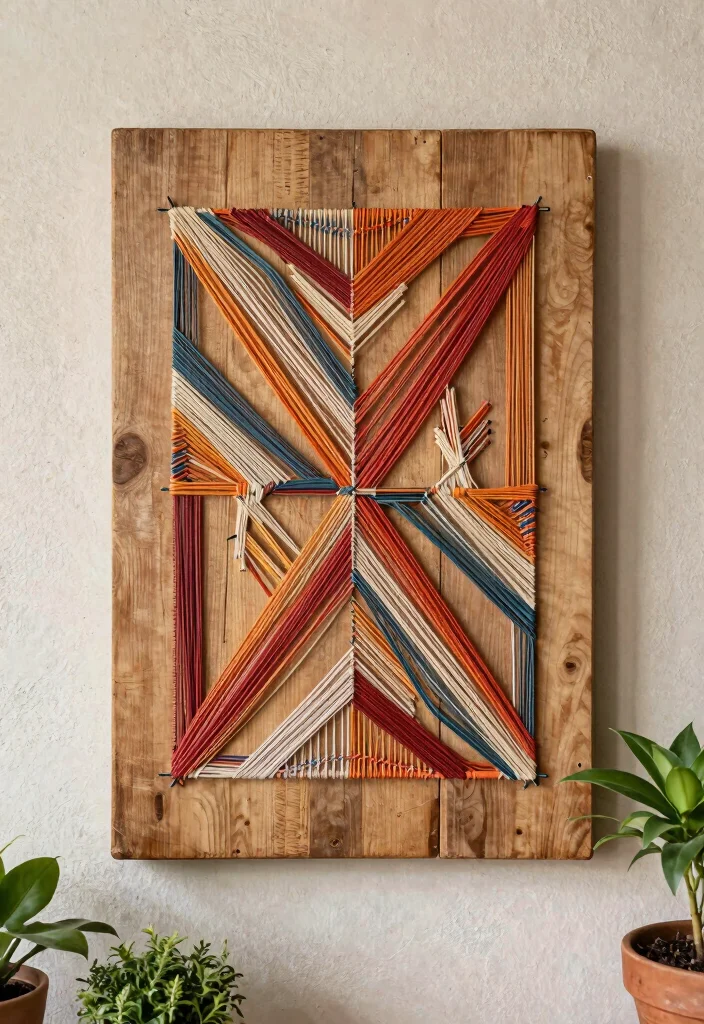 14 Handmade Wall Art Projects That Look Professional on Your First Try - 6. Minimalist String Art 1