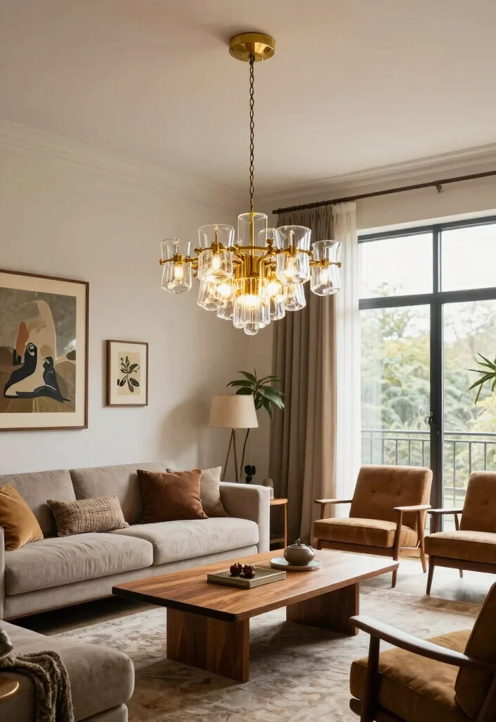 14 Living Room Ceiling Lamp Ideas That Brighten Dark Rooms - 1. Statement Pendant Lights 1