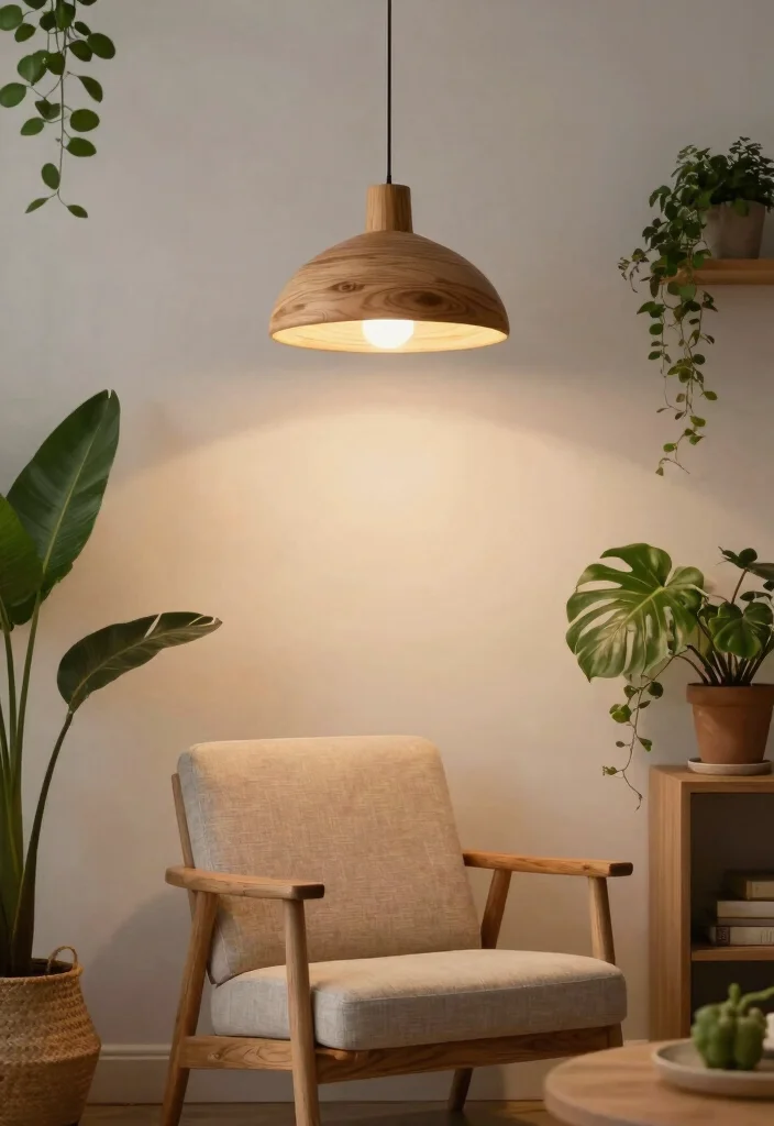 14 Metal Pendant Light Ideas That Don't Overpower Small Rooms - 10. Nature-Inspired Pendants 1