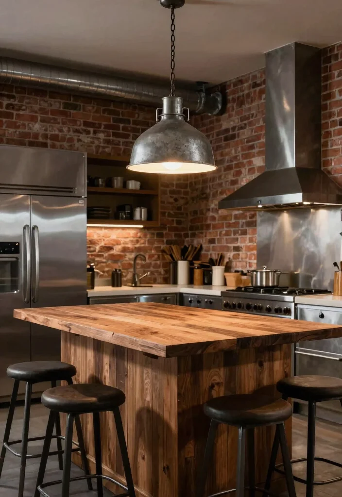 14 Metal Pendant Light Ideas That Don't Overpower Small Rooms - 5. Industrial Chic Pendant 1