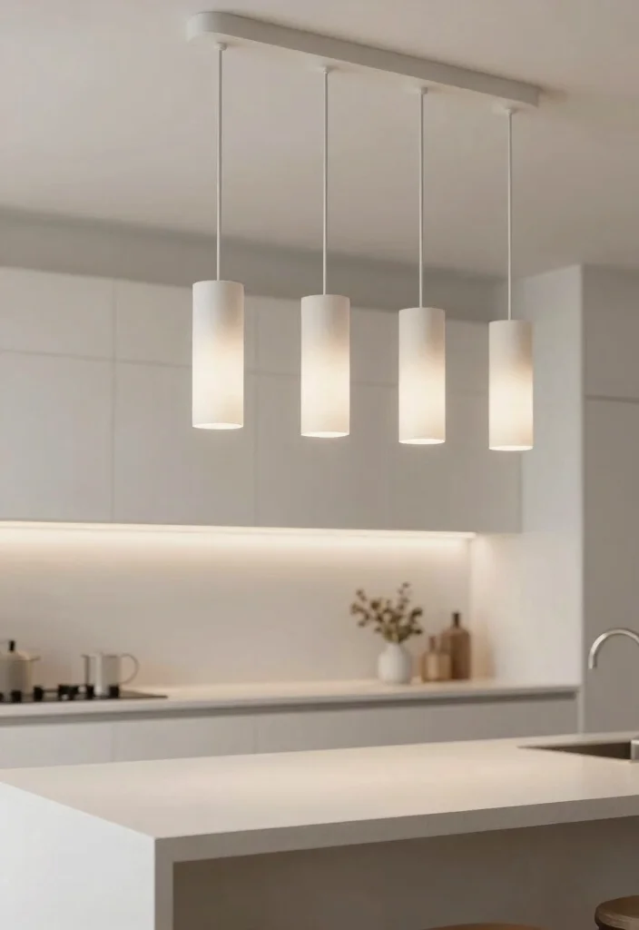 14 Metal Pendant Light Ideas That Don't Overpower Small Rooms - 9. Simple Cylindrical Lights 1
