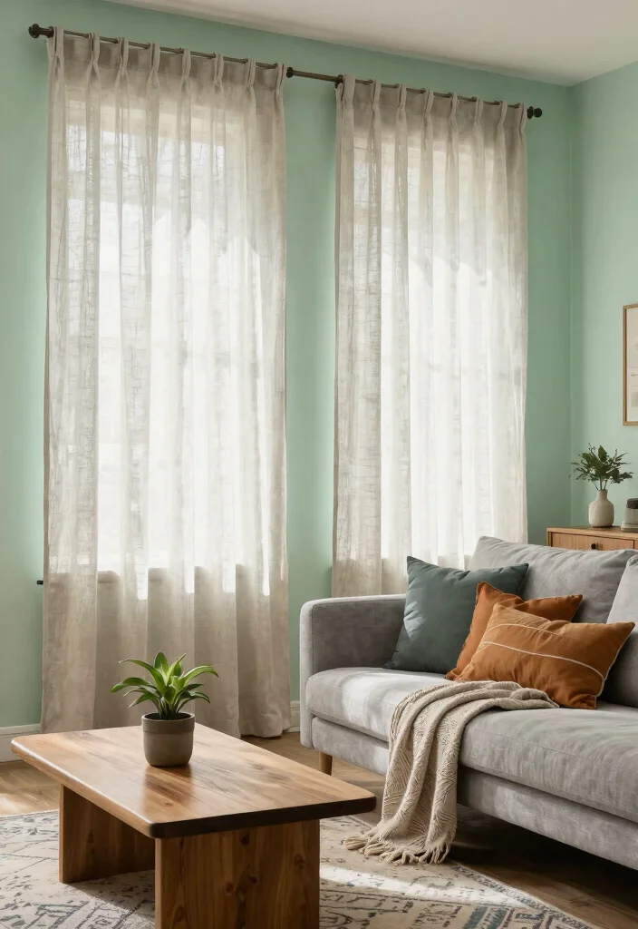 14 Short Curtains for Living Rooms That Don't Look Unfinished - 1. Organic Linen Dream 1