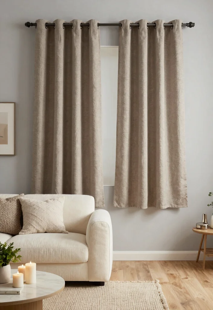14 Short Curtains for Living Rooms That Don't Look Unfinished - 11. Textured Weaves 1