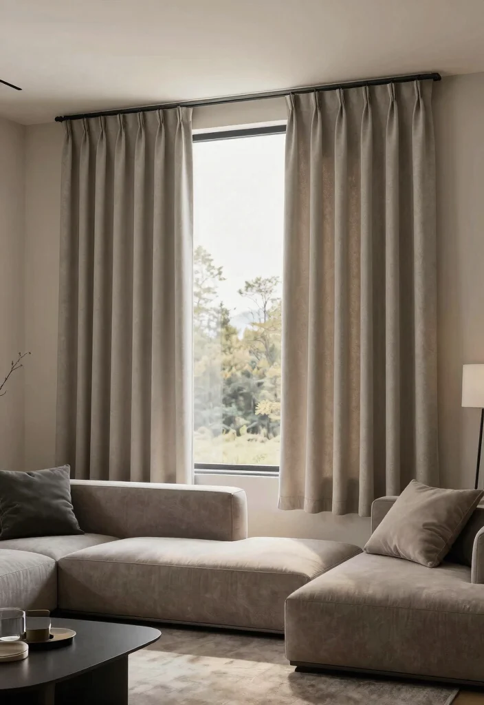 14 Short Curtains for Living Rooms That Don't Look Unfinished - 12. Innovative Smart Curtains 1