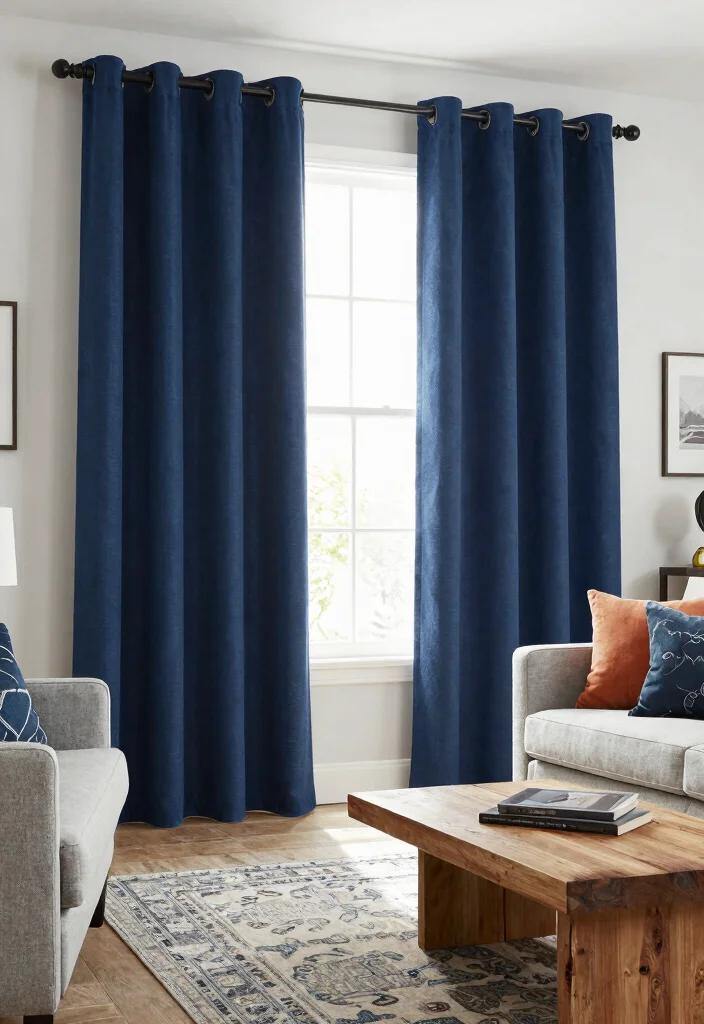 14 Short Curtains for Living Rooms That Don't Look Unfinished - 7. Cotton Twill Practicality 1