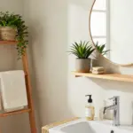 14 Small Bathroom Shelf Ideas That Don't Need Drilling or Studs