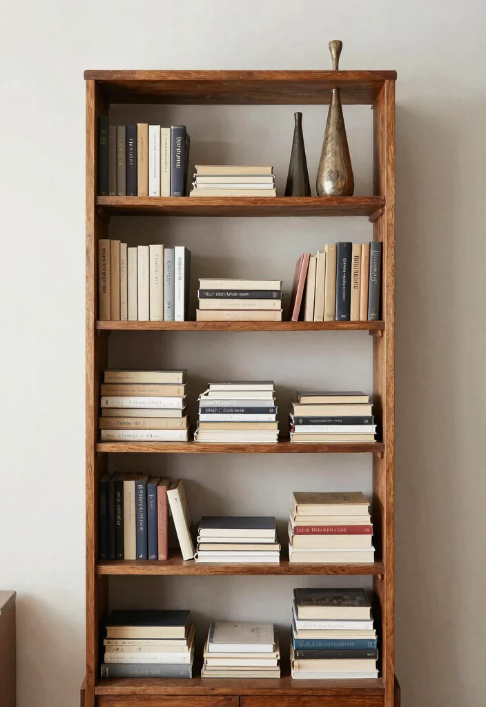 14 Vintage Book Shelf Ideas That Display Collections Without Clutter - 13. Utilize Vertical Space 1