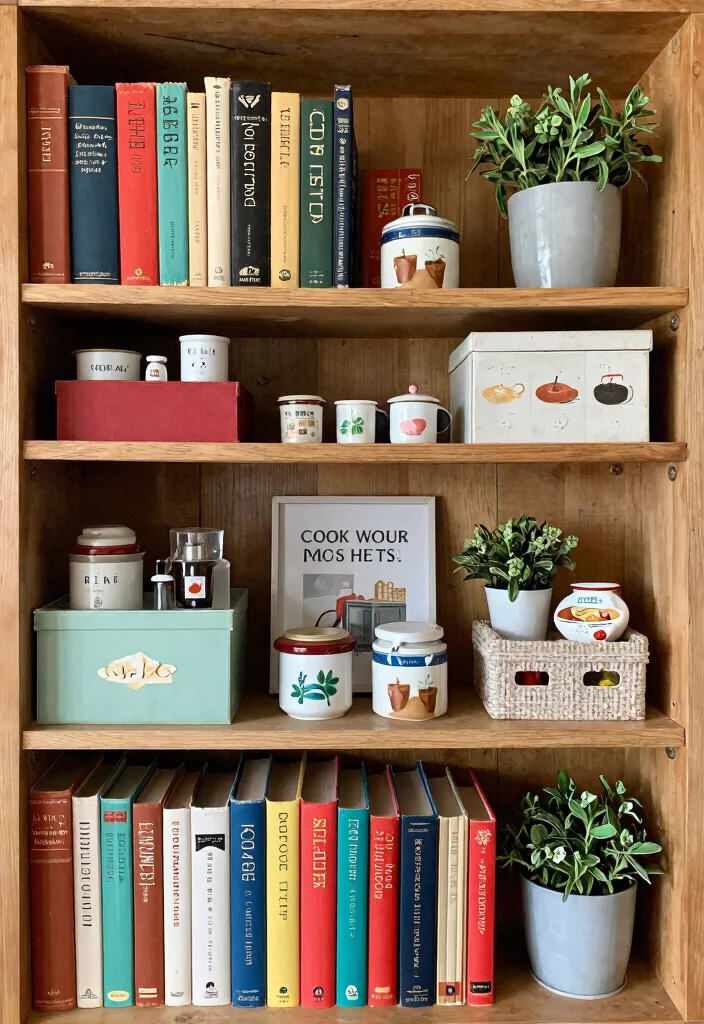 14 Vintage Book Shelf Ideas That Display Collections Without Clutter - 9. Themed Collections 1