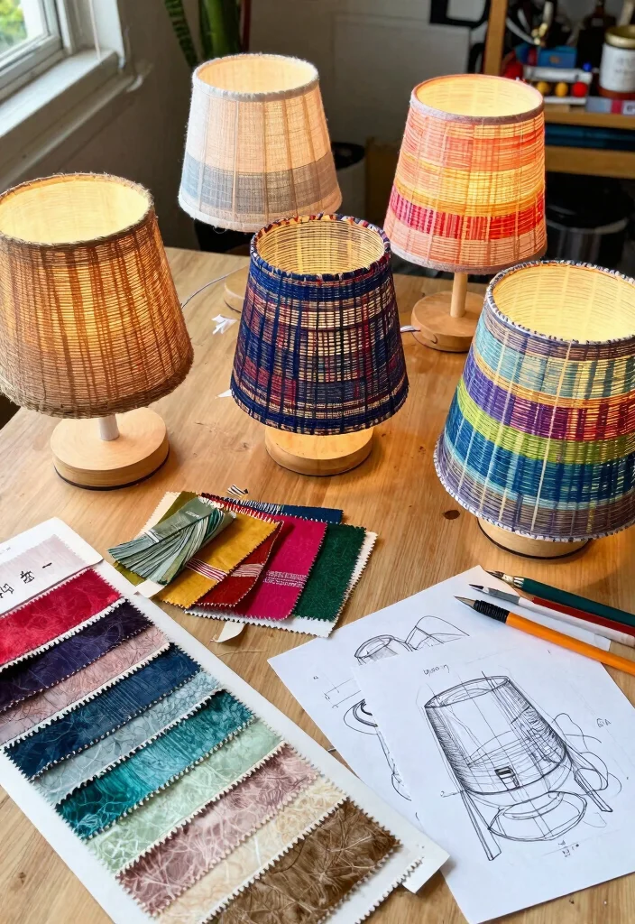 14 Woven Lamp Shade Ideas That Soften Harsh Overhead Light - 13. Customizable Shades for Personal Touch 1
