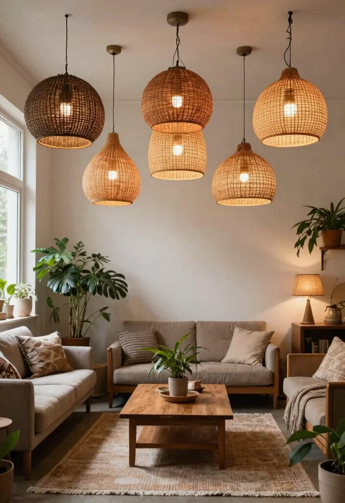 14 Woven Lamp Shade Ideas That Soften Harsh Overhead Light - 14. Vintage Finds for a Unique Twist 1