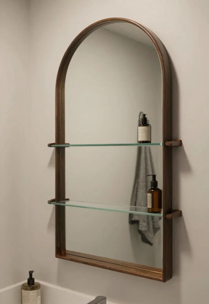 15 Bathroom Mirror With Shelves Ideas That Add Storage Fast - 13. Custom-Made Mirrors 1