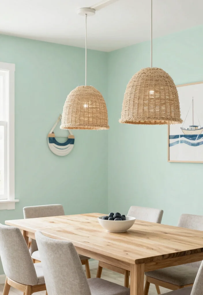 15 Dining Pendant Light Concepts That Center the Table Perfectly - 15. Coastal Inspiration 1