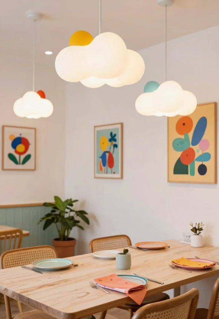 15 Dining Pendant Light Concepts That Center the Table Perfectly - 9. Playful Whimsical Styles 1