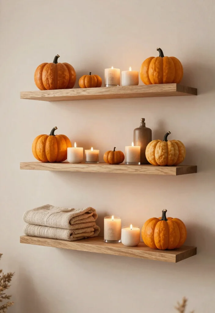 15 Floating Shelf Decor Bedroom Ideas That Stay Styled and Uncluttered - 12. Seasonal Decor Swap 1