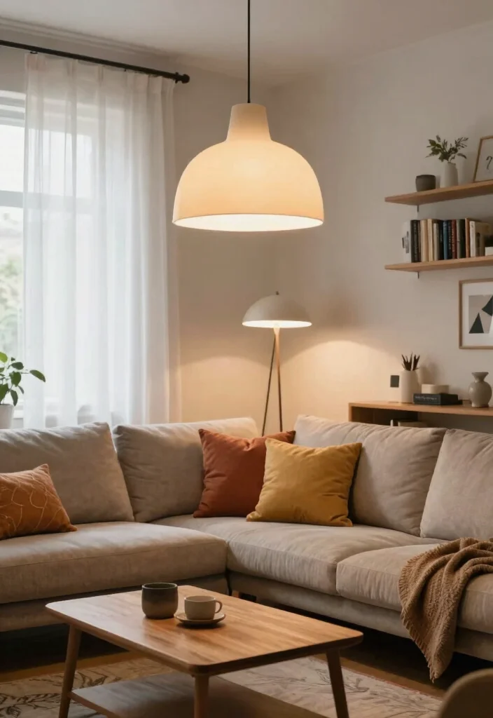 15 IKEA Pendant Light Ideas That Look High-End on a Budget - 2. Layered Lighting in the Living Room 1