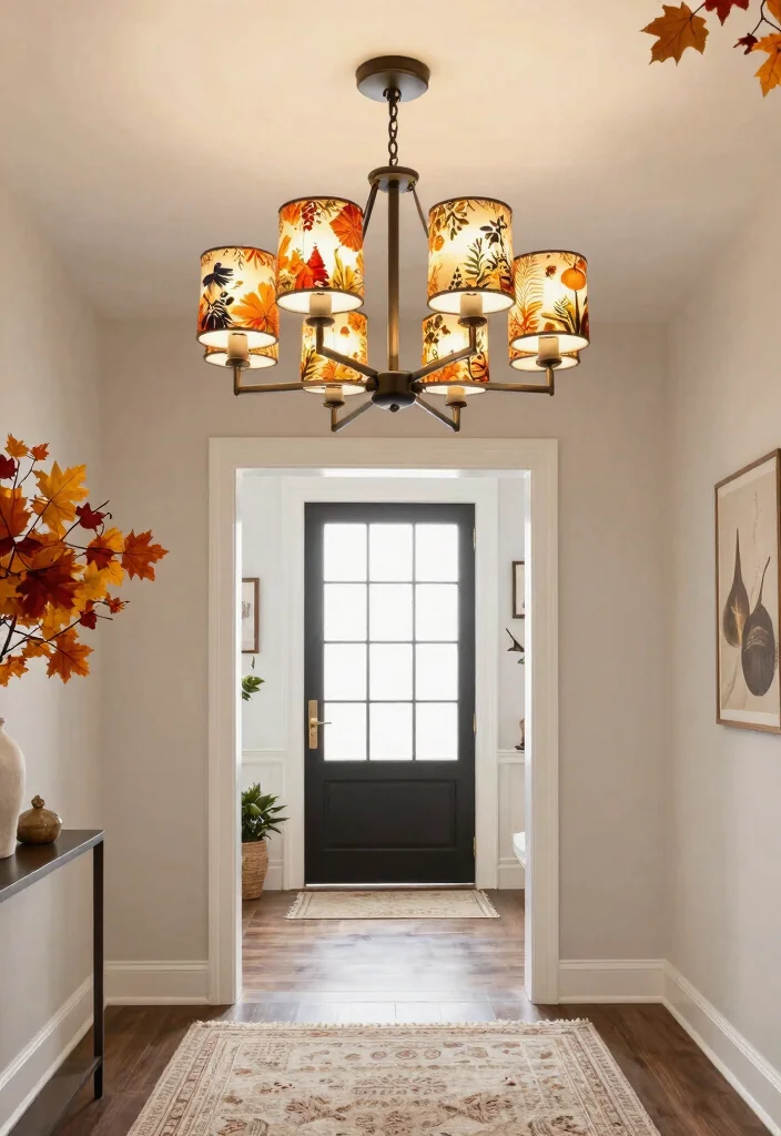 15 Lamp Shade Chandelier Ideas That Update Old Fixtures Fast - 12. Seasonal Changes with Removable Shades 1