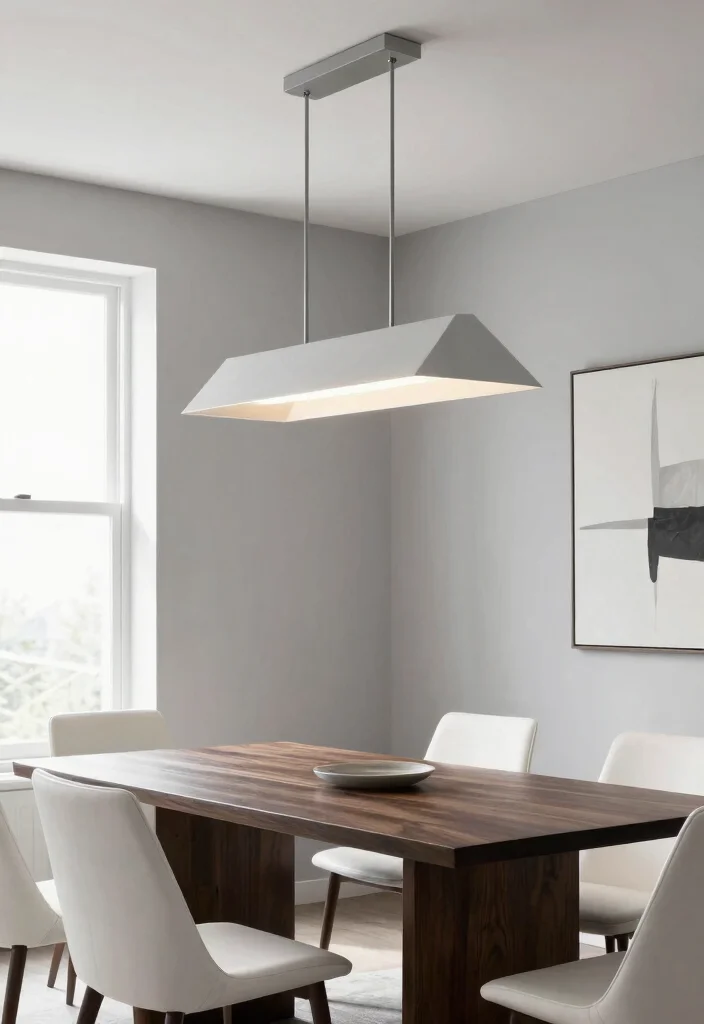 15 Lamp Shade Chandelier Ideas That Update Old Fixtures Fast - 3. Geometric Shades for a Modern Twist 1