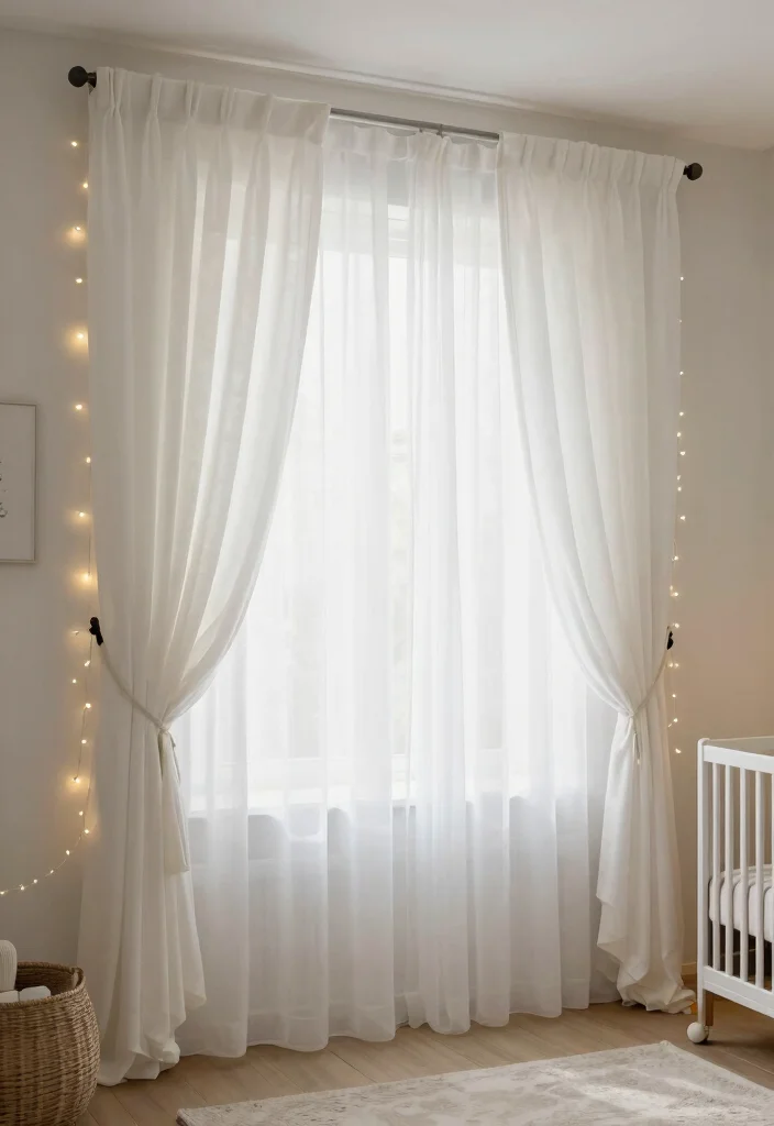 15 Nursery Blackout Curtains That Actually Block All Light - 10. Blackout Curtains with Sheer Overlay 1