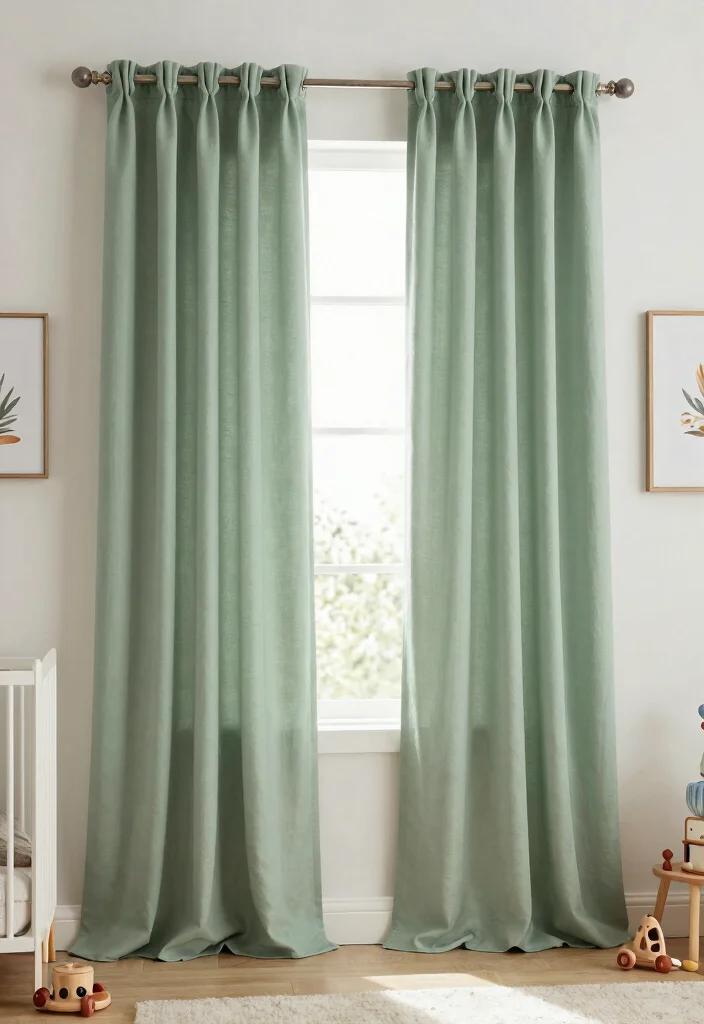 15 Nursery Blackout Curtains That Actually Block All Light - 2. Eco-Friendly Organic Cotton Curtains 1