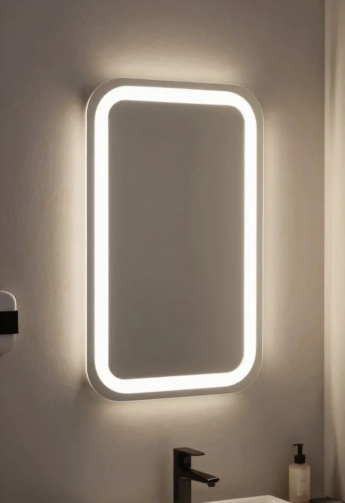 15 Small Bathroom Vanity Lights Over Mirror That Brighten Without Glare - 10. Artistic LED Designs 1