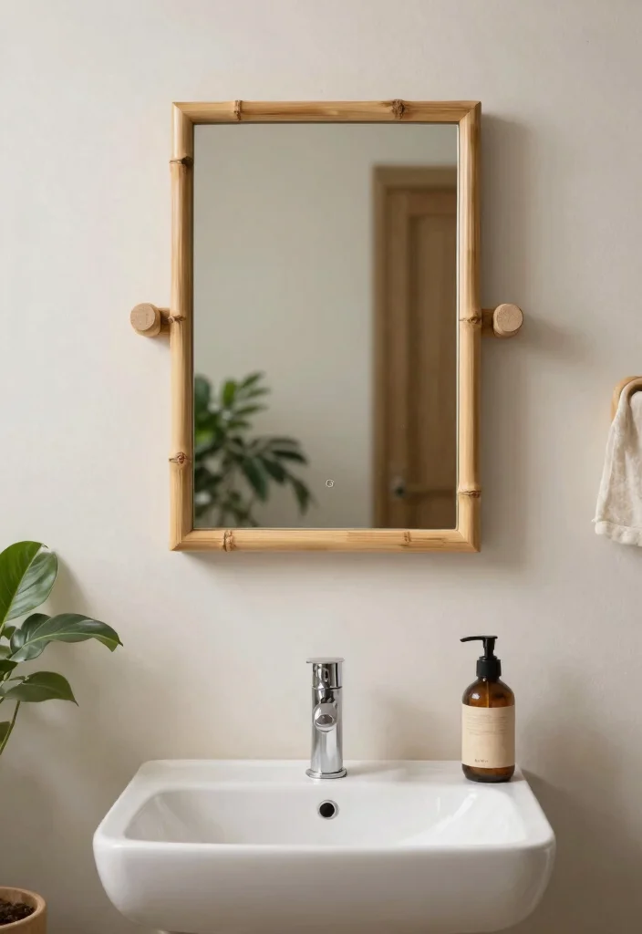 15 Small Bathroom Vanity Lights Over Mirror That Brighten Without Glare - 11. Eco-friendly Bamboo Fixtures 1