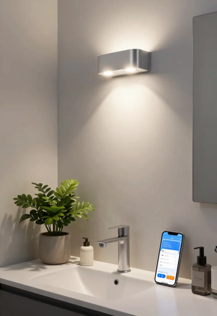 15 Small Bathroom Vanity Lights Over Mirror That Brighten Without Glare - 15. Smart Lighting Solutions 1