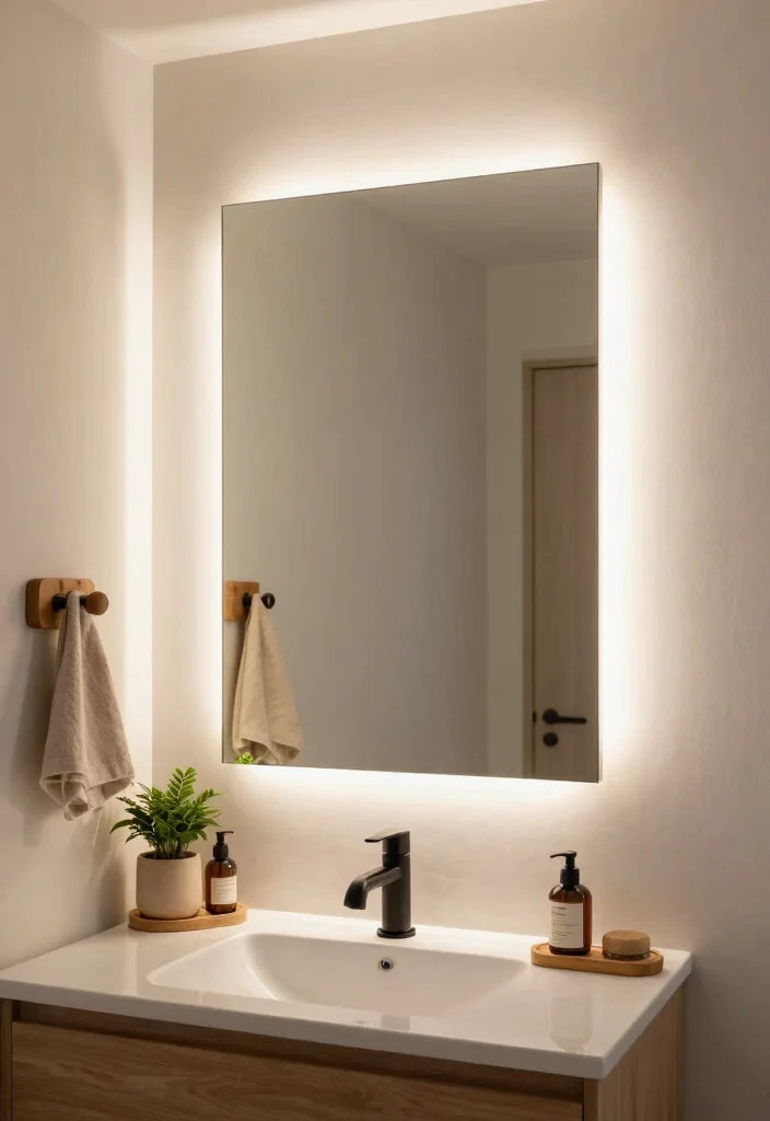 15 Small Bathroom Vanity Lights Over Mirror That Brighten Without Glare - 6. Soft Glow Mirror Lights 1