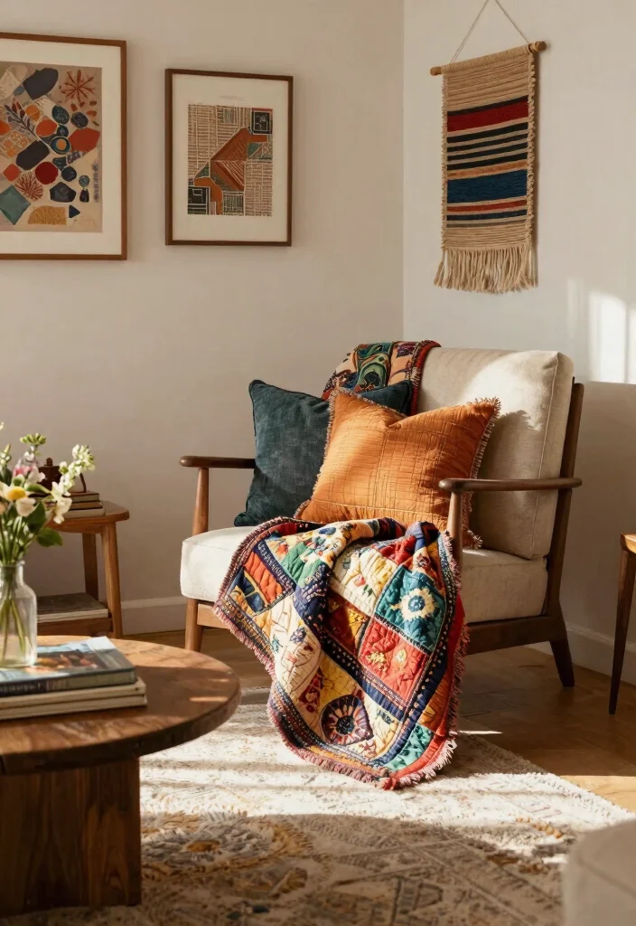 15 Vintage Wall Decor Finds That Look Authentic Without Thrift Store Hunting - 10. Vintage-Inspired Textiles 1