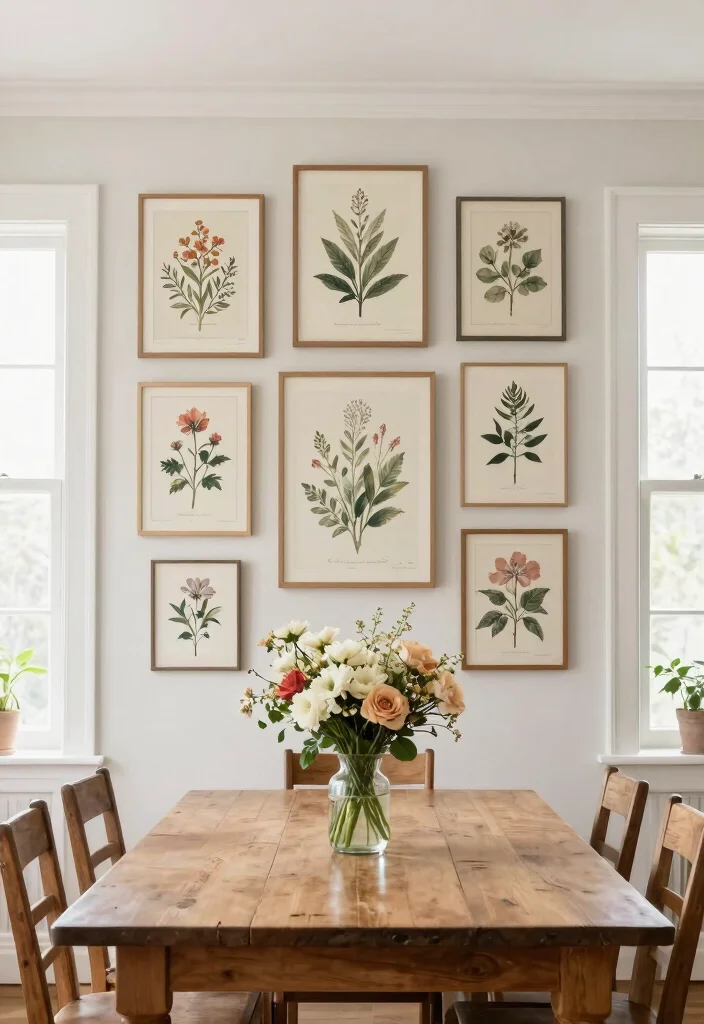 15 Vintage Wall Decor Finds That Look Authentic Without Thrift Store Hunting - 4. Vintage-Inspired Botanical Prints 1
