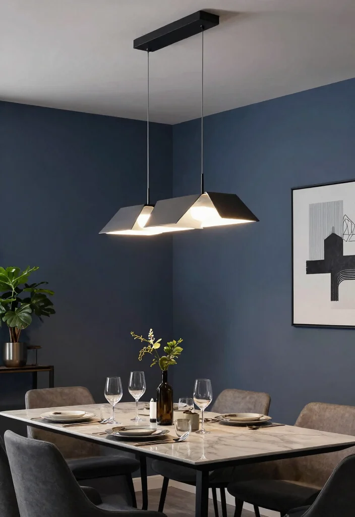 15 Wall Pendant Lights for Small Spaces That Don't Need Hardwiring - 10. Contemporary Geometric Pendant Light 1