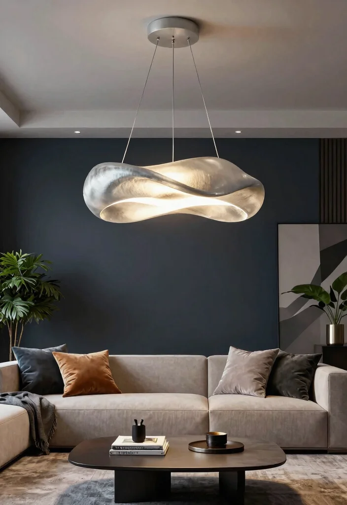 15 Wall Pendant Lights for Small Spaces That Don't Need Hardwiring - 7. Artistic Sculptural Pendant Light 1