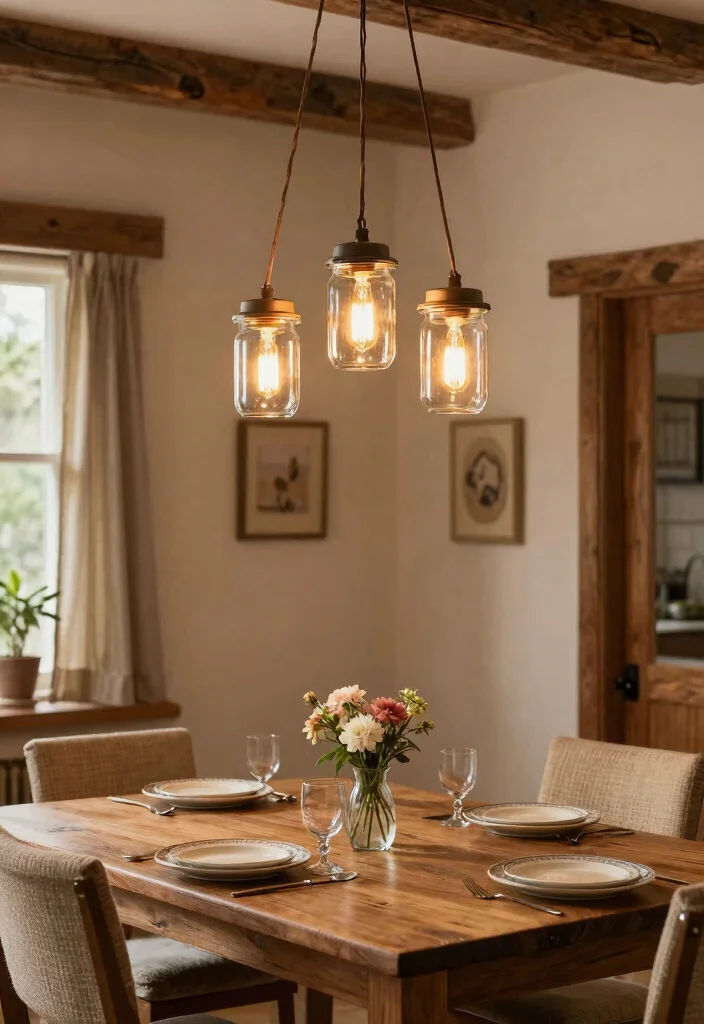 15 Wall Pendant Lights for Small Spaces That Don't Need Hardwiring - 9. Hanging Jar Pendant Light 1