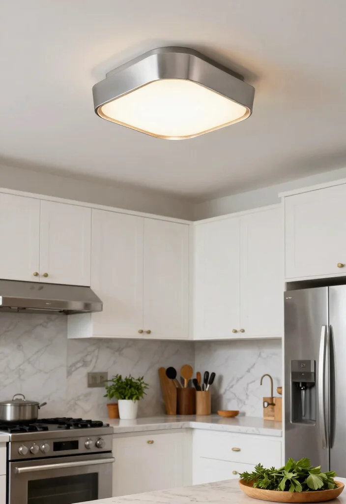 18 Ceiling Lamp Design Ideas for Low Ceilings That Don't Hang Down - 1. Sleek Flush Mounts for a Clean Look 1