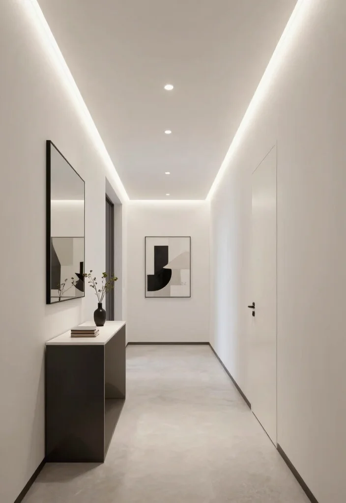 18 Ceiling Lamp Design Ideas for Low Ceilings That Don't Hang Down - 9. LED Strip Lighting 1