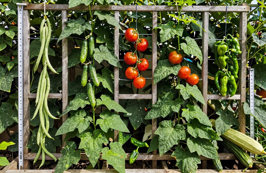 6 8 foot climbing trellises