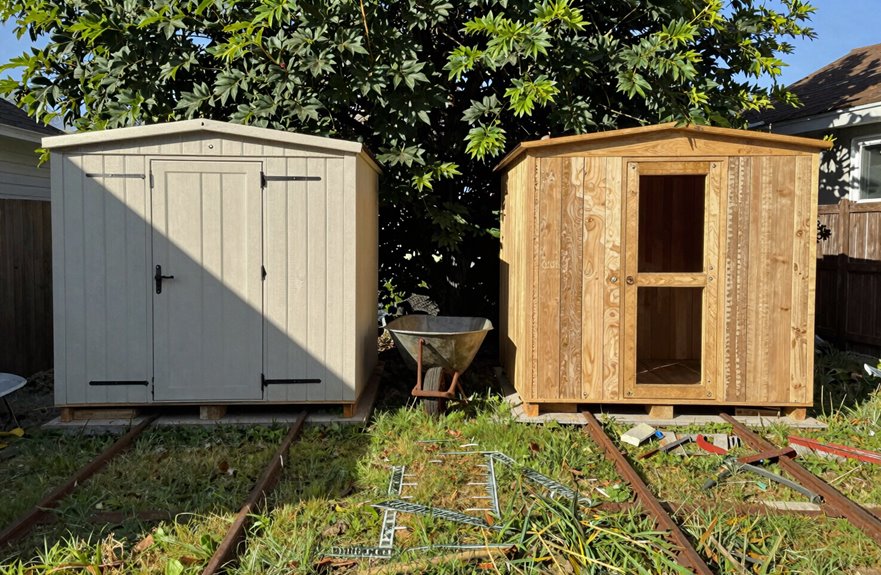 cheap kit sheds rot and sag early