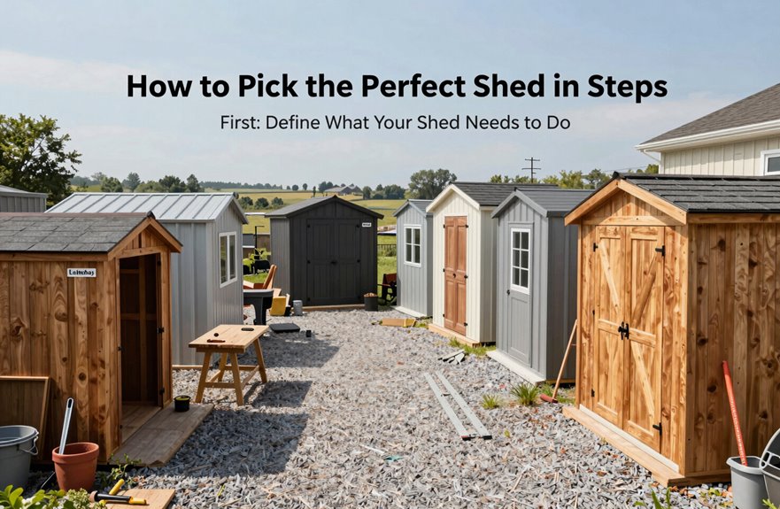 clarify shed s purpose and needs